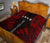 Society Islands Premium Quilt - Society Islands Flag Polynesian Red Tattoo - Polynesian Pride