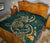 Hawaii Triple Marble Turtle Polynesian Hibiscus Premium Quilt - AH - Benjamin Style - Green - Polynesian Pride