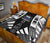 Samoa Premium Quilt - Samoa Coat Of Arms Polynesian White Tattoo (Black) - Polynesian Pride