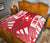 Austral Islands Premium Quilt - Austral Islands Flag Polynesian White Tattoo (Red) - Polynesian Pride