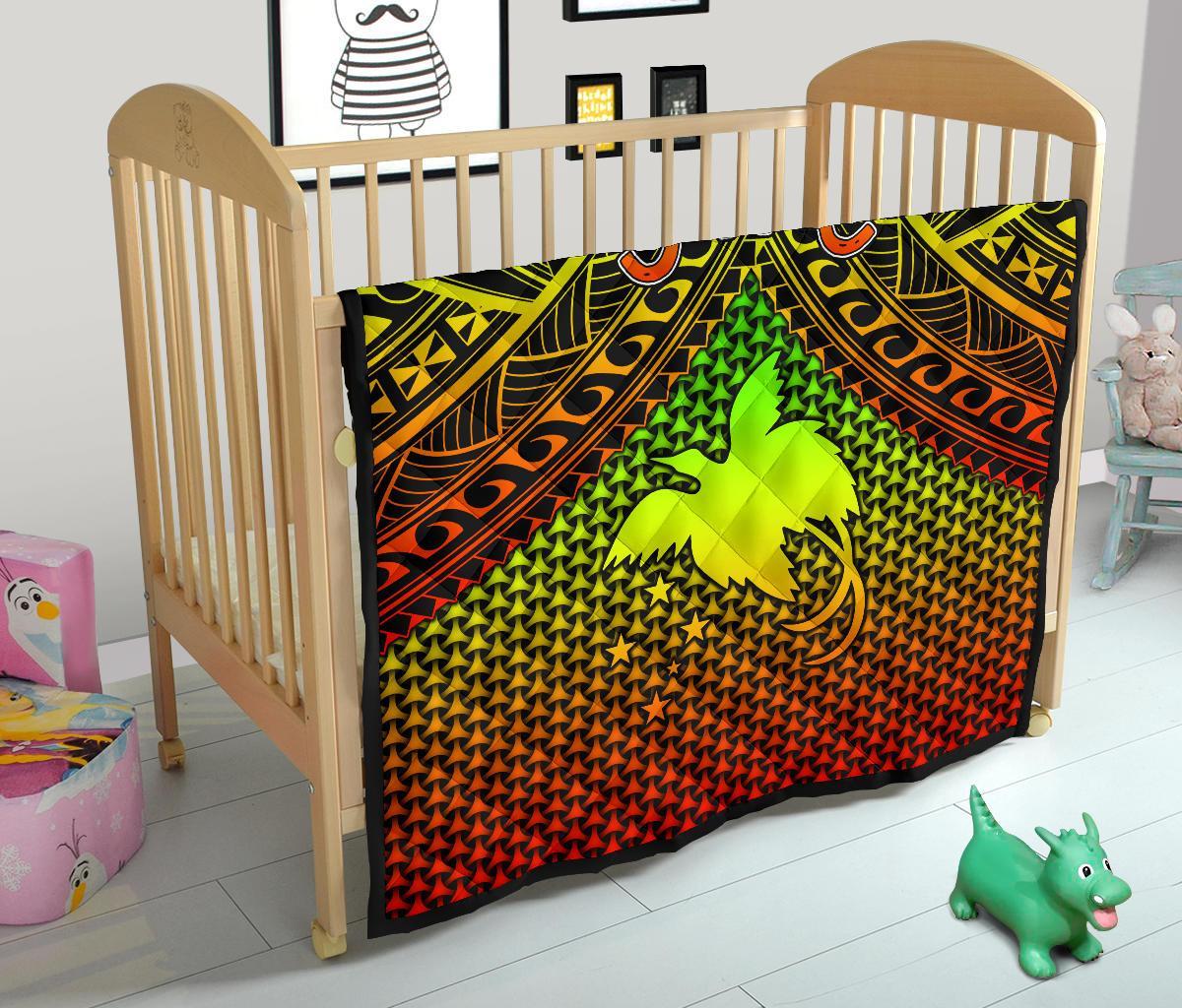 Polynesian Papua New Guinea Premium Quilt - Reggae Vintage Polynesian Patterns - Polynesian Pride