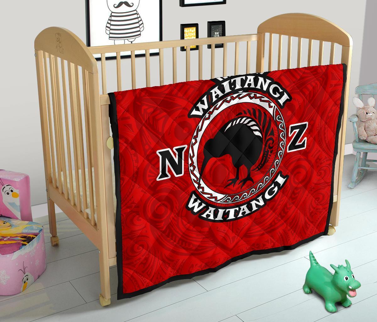 New Zealand Maori Quilt Waitangi Day - Red - Polynesian Pride