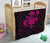 Hawaii Turtle Hibicus Map Premium Quilt - Pink - Polynesian Pride