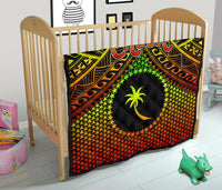 Polynesian Chuuk Premium Quilt - Reggae Vintage Polynesian Patterns - Polynesian Pride