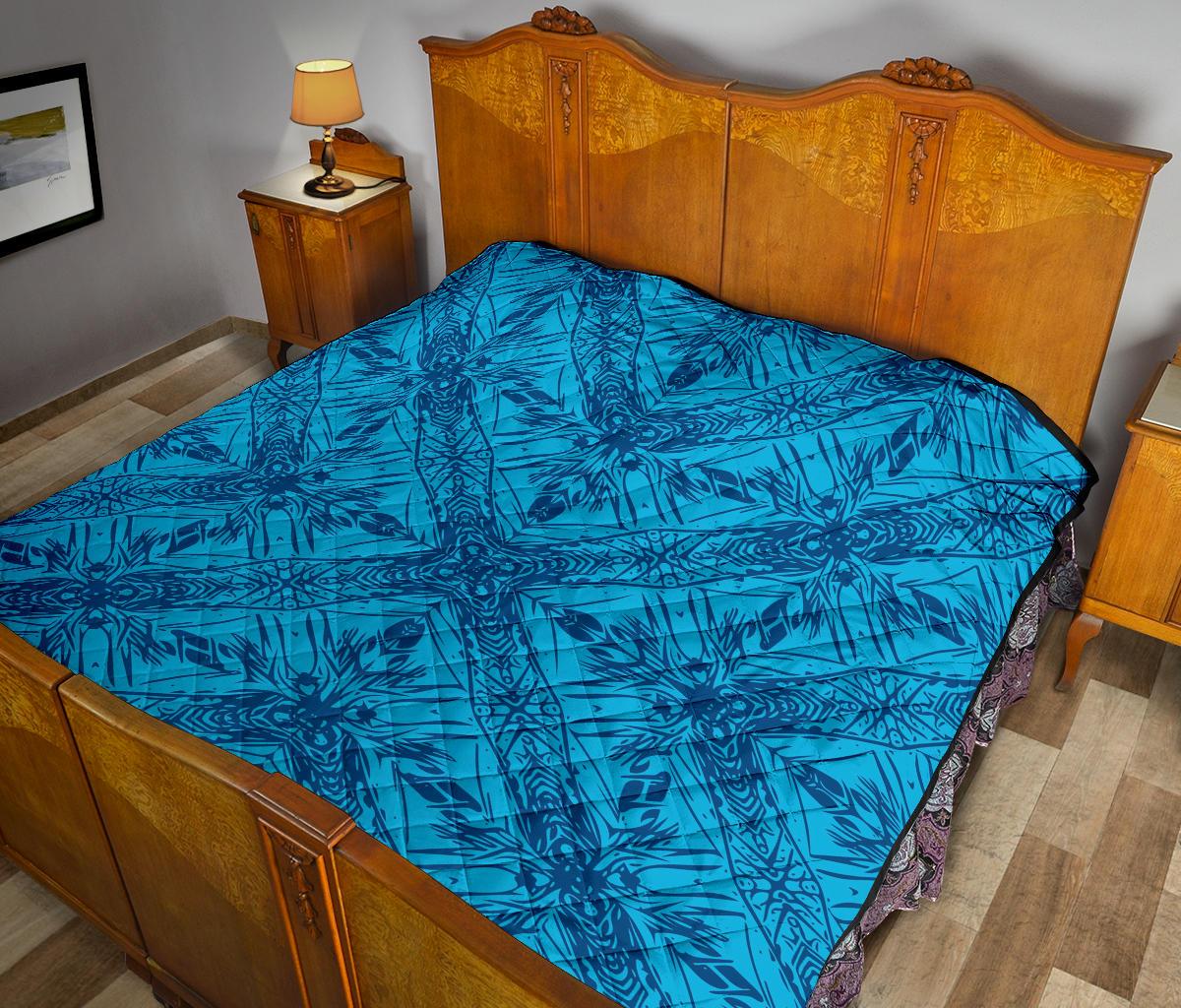 Polynesian Premium Quilt Blue - Polynesian Pride