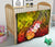 Fiji Premium Quilt - Humpback Whale with Tropical Flowers (Yellow) - Polynesian Pride