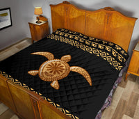 Golden Polynesian Premium Quilt - Polynesian Pride