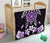 Hawaiian Violet Turtle Plumeria Quilt - Polynesian Pride