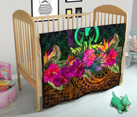 Vanuatu Premium Quilt - Summer Hibiscus - Polynesian Pride