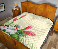 Wonderful Hibiscus Flower Premium Quilt - Polynesian Pride