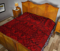 Polynesian Premium Quilt Red - Polynesian Pride
