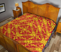 Polynesian Premium Quilt Orange - Polynesian Pride
