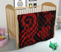 Vanuatu Premium Quilt - Red Tentacle Turtle - Polynesian Pride