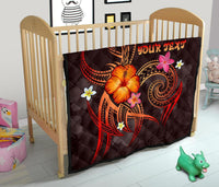 Kosrae Polynesian Personalised Premium Quilt - Legend of Kosrae (Red) - Polynesian Pride