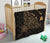 Rays Hawaii Map Polynesian Premium Quilt - Gold - Polynesian Pride