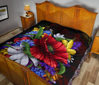 Blooming Flower Premium Quilt - Polynesian Pride
