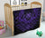 Hawaii Owl Hibiscus Plumeria Premium Quilt - Purple - Polynesian Pride