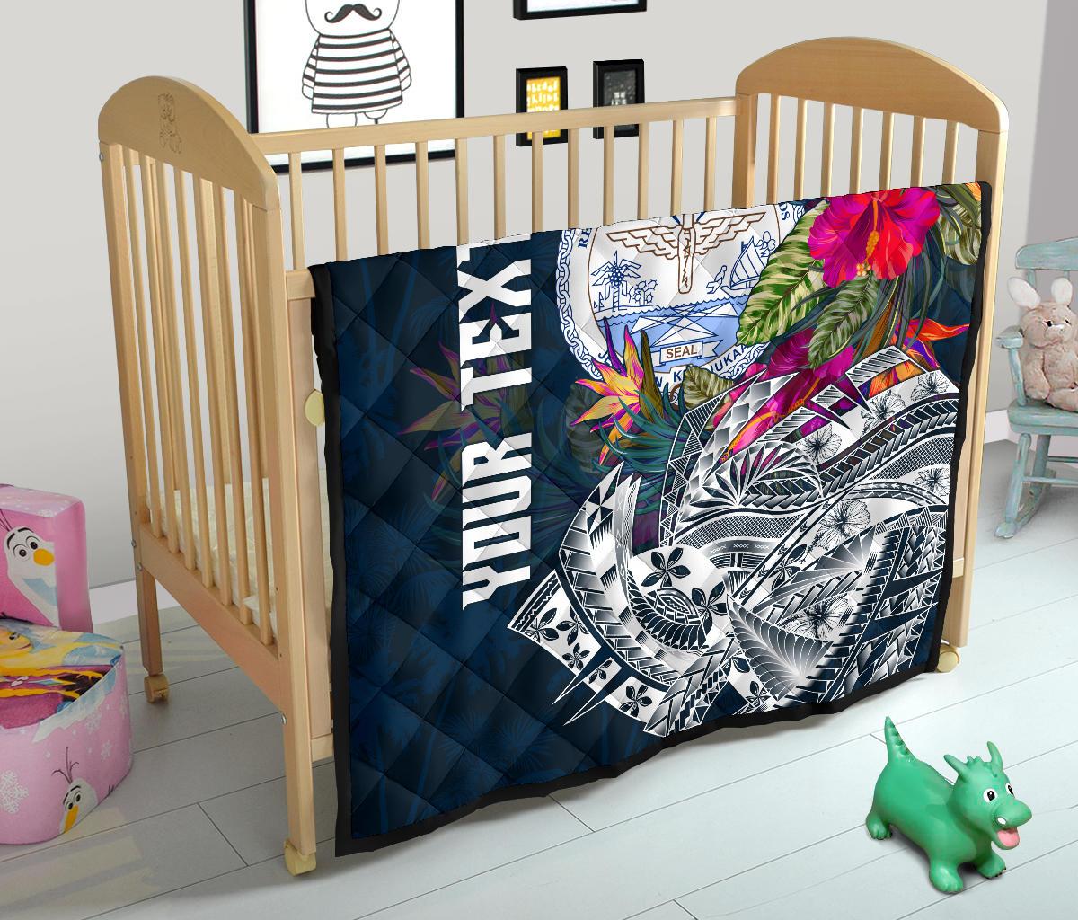 Marshall Island Custom Personalised Premium Quilt - Summer Vibes - Polynesian Pride