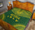 Society Islands Premium Quilt - Society Islands Flag Polynesian Chief Green Version - Polynesian Pride