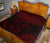Fiji Premium Quilt - Fiji Coat Of Arms Polynesian Chief Red Version - Polynesian Pride