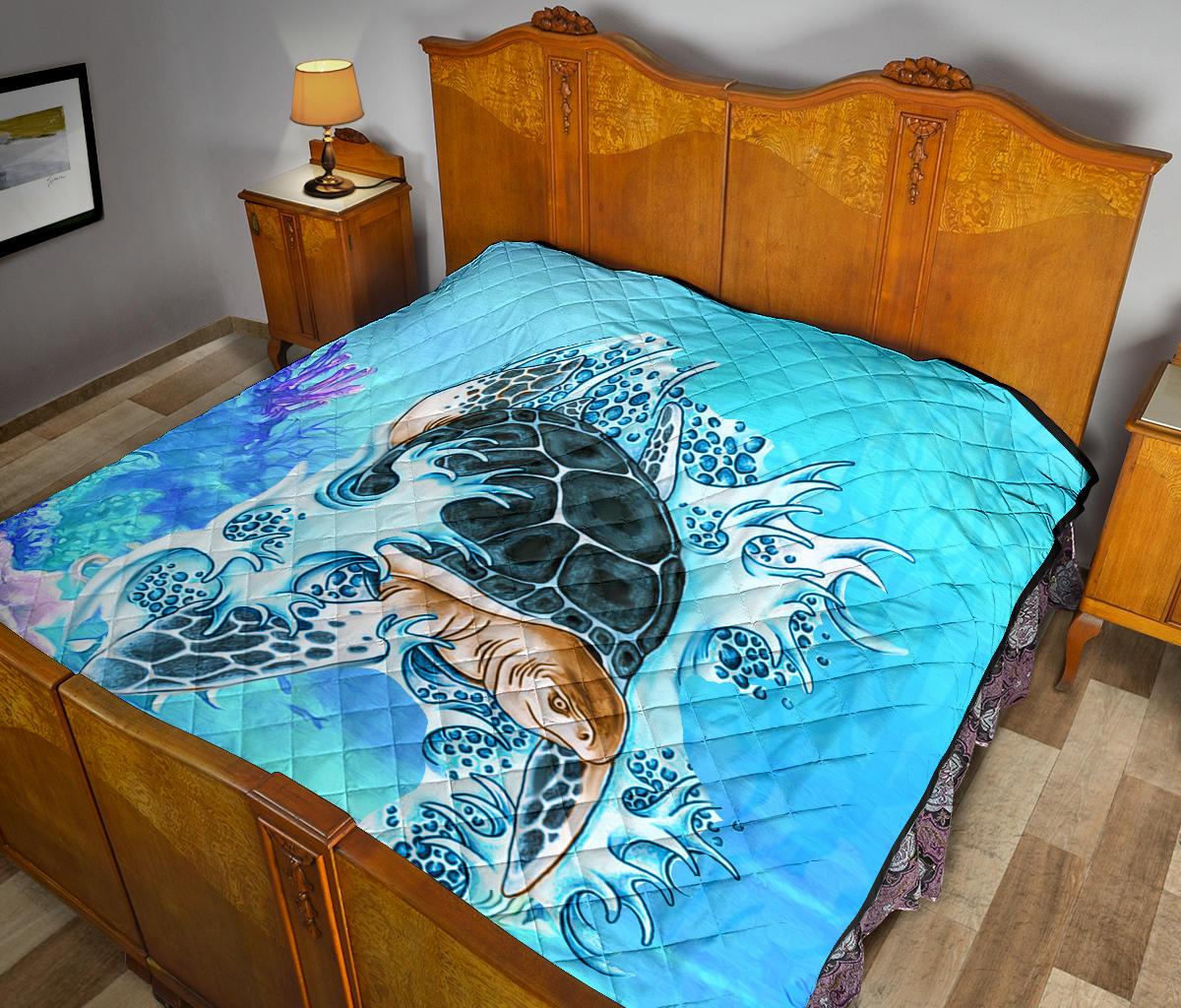 Turtle Cool Premium Quilt - Polynesian Pride