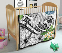 Tonga Polynesian Premium Quilt - Summer Plumeria (White) - Polynesian Pride