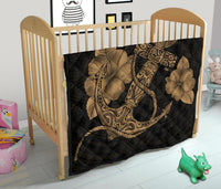 Anchor Gold Poly Tribal Premium Quilt - Polynesian Pride
