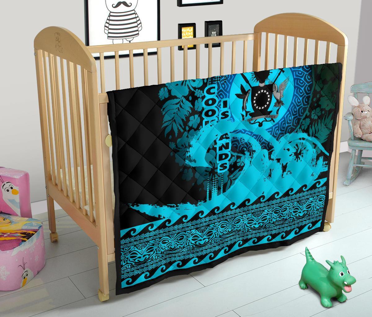 Cook Island Quilt Wave Navy Design - Polynesian Pride