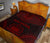 Samoa Premium Quilt - Samoa Coat Of Arms Polynesian Chief Dark Red Version - Polynesian Pride