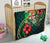 Fiji Polynesian Premium Quilt - Green Turtle Hibiscus - Polynesian Pride