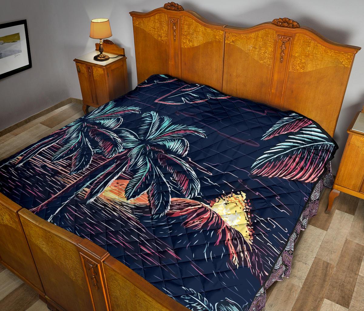 Night On The Land Premium Quilt - Polynesian Pride