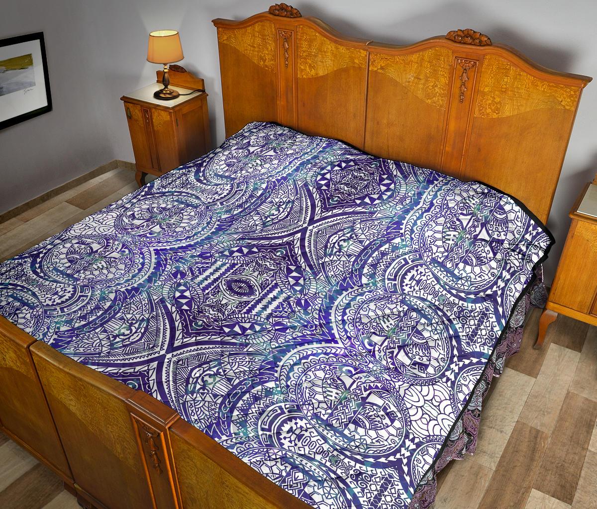 Polynesian Premium Quilt Violet - Polynesian Pride