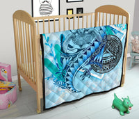 American Samoa Premium Quilt - Polynesian Turtle Under The Sea - Polynesian Pride