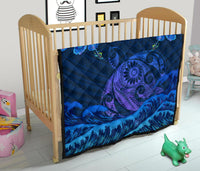 Hawaiian Turtle Hibiscus Polynesian - Premium Quilt - Lucy Style - Polynesian Pride