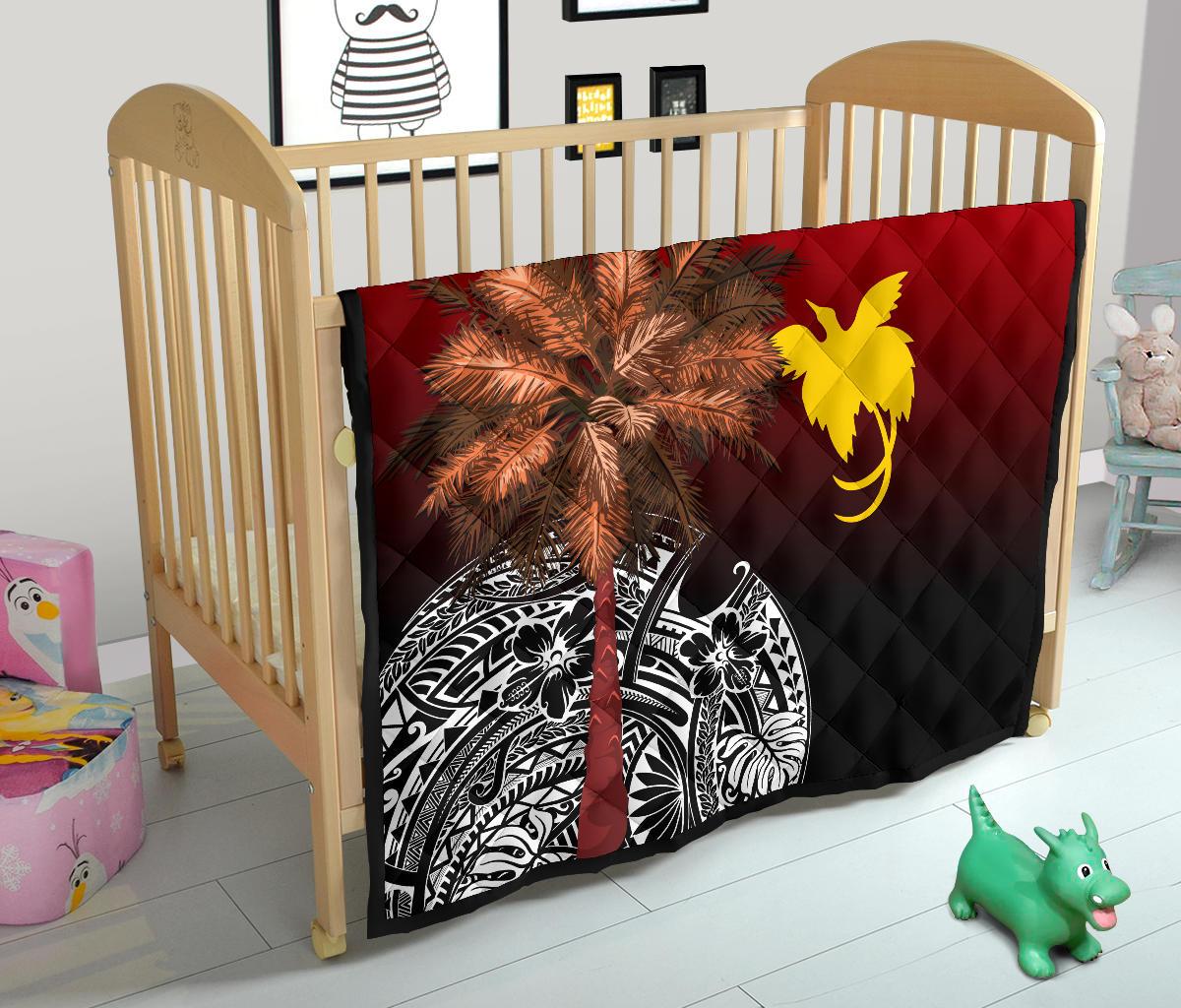 Papua New Guinea Premium Quilt - Polynesian Palm Tree - Polynesian Pride