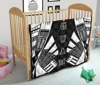 Guam Premium Quilt - Guam Coat Of Arms Polynesian White Tattoo - Polynesian Pride