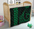 Hawaii Kakau Green Polynesian Premium Quilt - Polynesian Pride