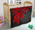 Tahiti Polynesian Premium Quilt - Tahiti Flag & Red Turtle Hibiscus - Polynesian Pride