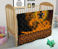 Cook Island Quilt Wave Gold Design - Polynesian Pride