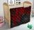 Samoa Premium Quilt - Samoa Seal With Polynesian Pattern In Heartbeat Style (Red) - Polynesian Pride