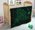 Rays Hawaii Map Polynesian Premium Quilt - Green - Polynesian Pride