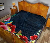 Forest Hibiscus Premium Quilt - Polynesian Pride