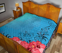 Hibiscus Flower Premium Quilt - Polynesian Pride