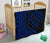Hawaii Turtle Map Polynesian Premium Quilt - Blue - Circle Style - Polynesian Pride
