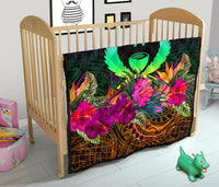 Pohnpei Premium Quilt - Summer Hibiscus - Polynesian Pride