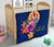 Tahiti Polynesian Premium Quilt - Floral With Seal Blue - Polynesian Pride