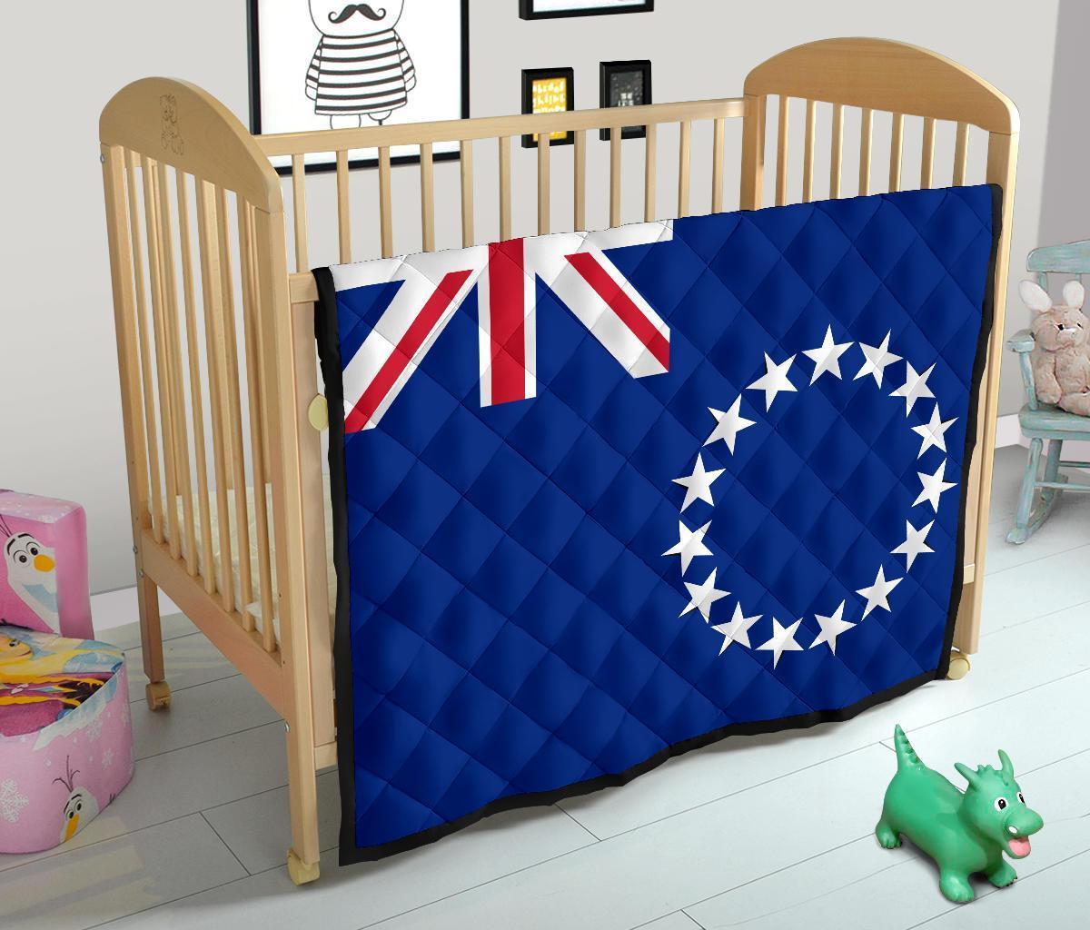 Cook Islands Flag Premium Quilt - Polynesian Pride