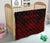 Samoa Premium Quilt - Samoa Coat Of Arms Polynesian Chief Dark Red Version - Polynesian Pride