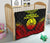 French Polynesia Premium Quilt - Gambier Islands Flag Polynesian Chief Reggae Version - Polynesian Pride