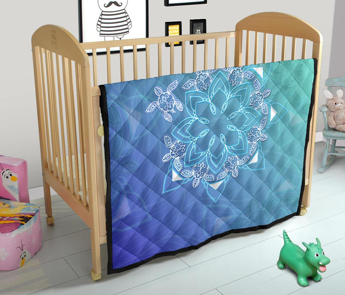 Flower Turtle Premium Quilt - Polynesian Pride